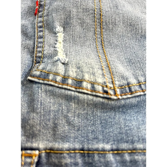 Levi’s Girls Jean Bid Overalls Med Wash Distressed Size 10R - Picture 6 of 8